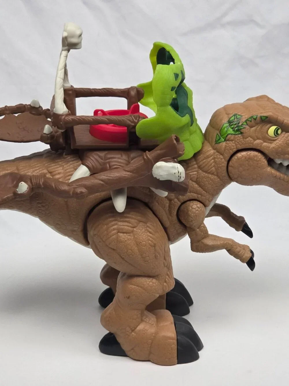 T-Rex Imaginext - Green Skull - Dinosaur - Toy (dinosaur only)